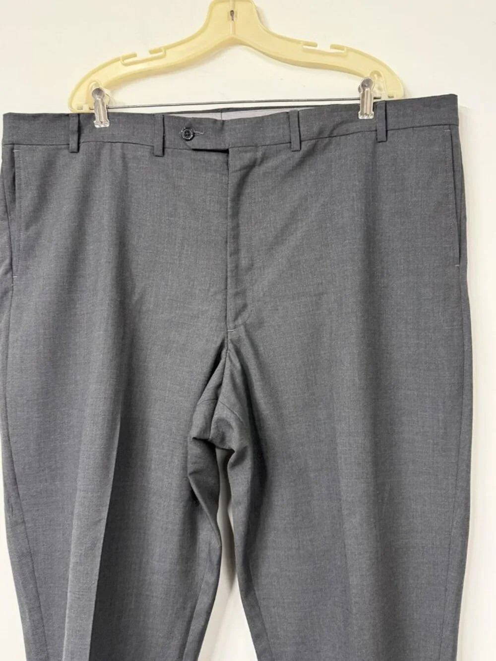 Lands End Classic Clothing Men’s 44 Gray Traditional Fit Adjustable Waist Pants - Picture 2 of 4